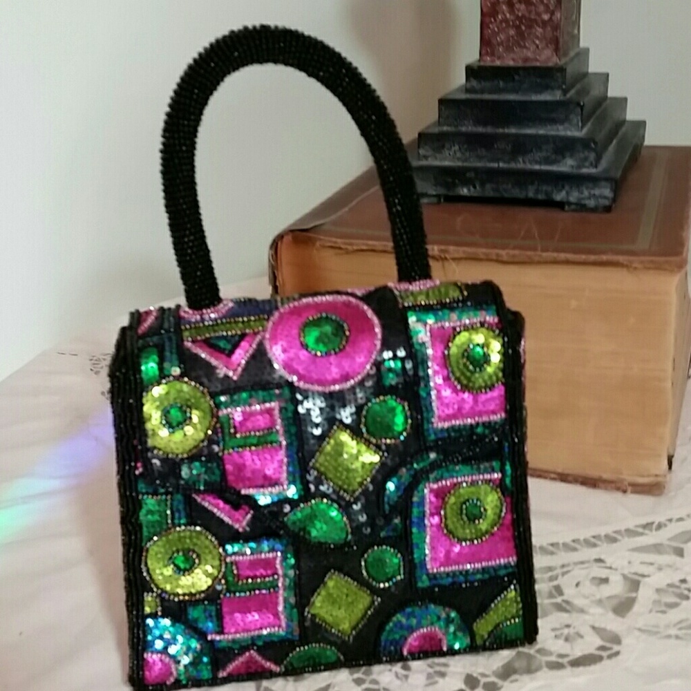 Chico's Bead and Sequin Purse
